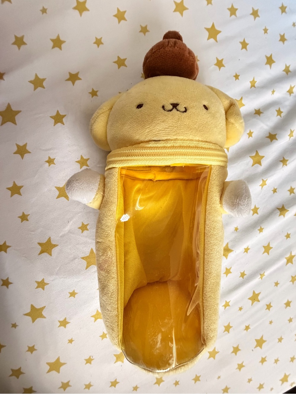 Pompompurin Yellow Plush Pencil Case - Cute Kids Toy Storage
